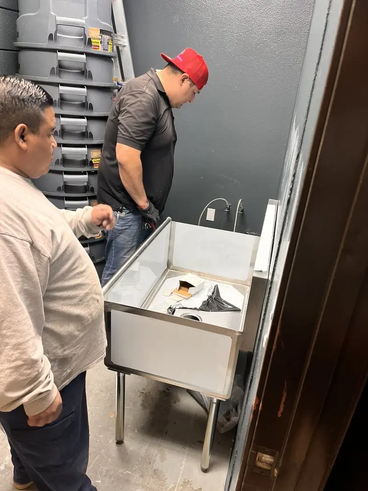Commercial plumbing and sink installation in Saint Louisville